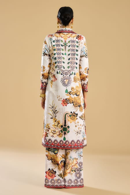 Rajdeep Ranawat Freya Floral Print Long Jacket 