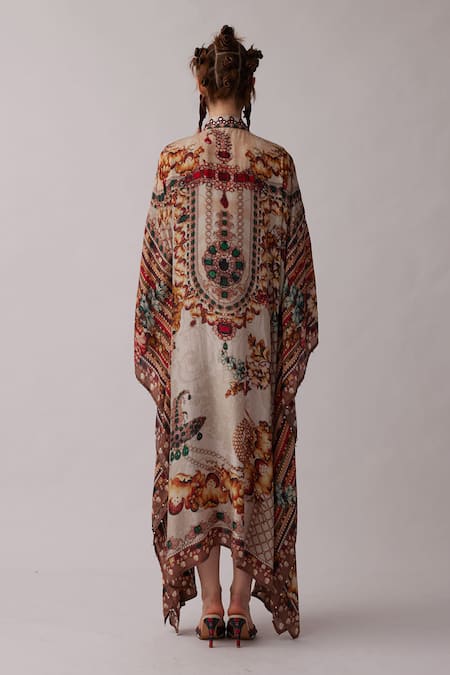Rajdeep Ranawat Sharifa Floral Print Kaftan Shirt 