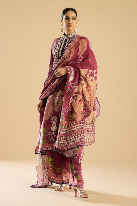 Rajdeep Ranawat Behroom Floral Print Dupatta 