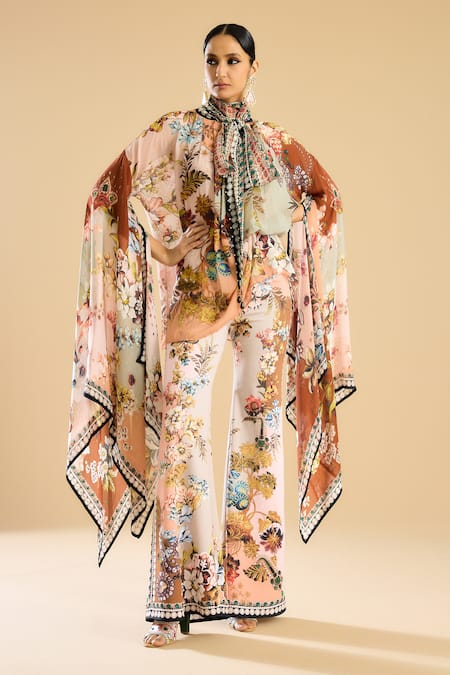 Rajdeep Ranawat Gabriella Bloom Print Kimono Top 