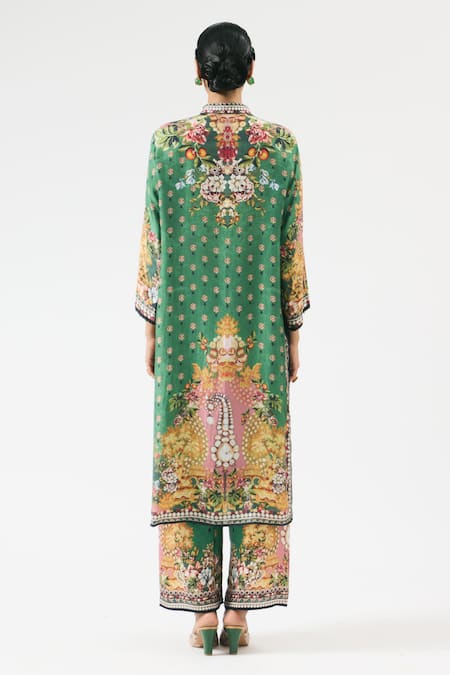 Rajdeep Ranawat Ramin Floral Blossom Print Kurta With Pant 