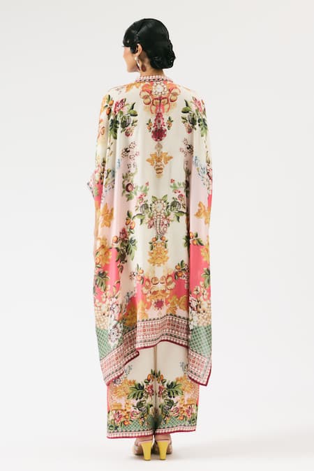 Rajdeep Ranawat Chanetelle Floral Blossom Print Tunic With Pant 