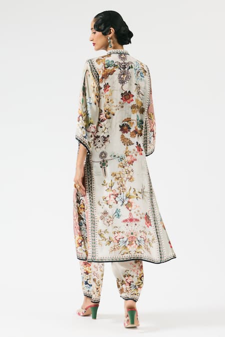 Rajdeep Ranawat Ghazala Flower Print Kurta With Pant 