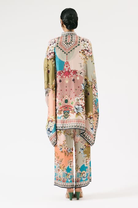 Rajdeep Ranawat Chanel Floral Blossom Print Tunic With Pant 
