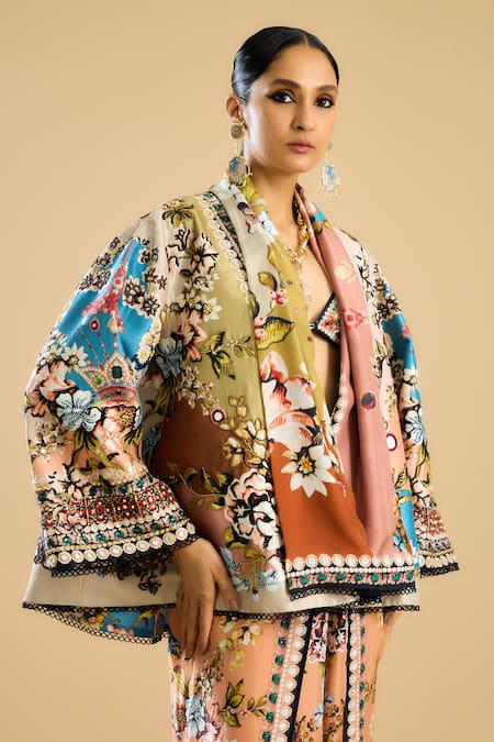 Rajdeep Ranawat Vagma Flower Print Jacket 