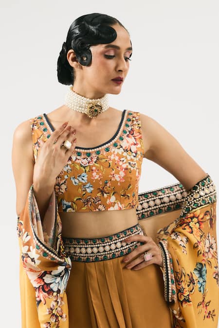 Rajdeep Ranawat Floral Print Blouse 