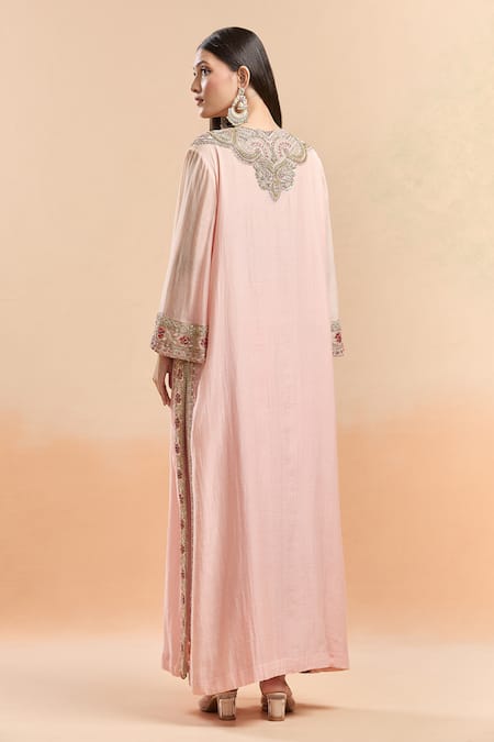 Anamika Khanna Embellished Kurta & Draped Skirt Set 