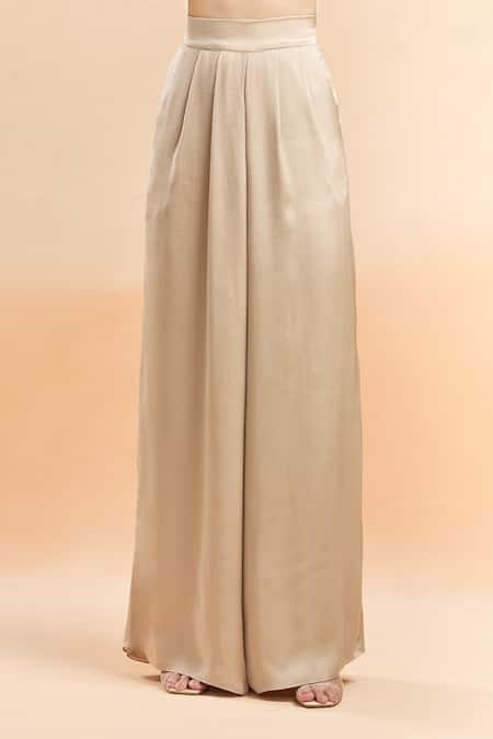 Buy Amit Aggarwal Beige Striped Cape And Palazzo Set Online at Aza Fashions Buy_Amit Aggarwal_Beige Striped Cape And Palazzo Set _Online_at_Aza_Fashions