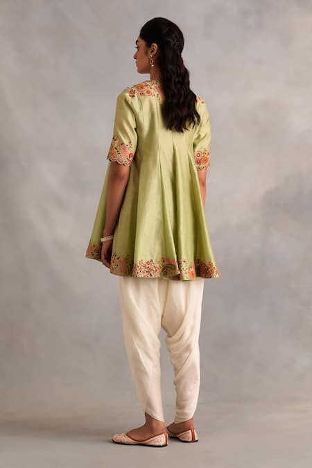 Petticoat Lane By Divya Embroidered Dhoti Pant & Jacket Set 