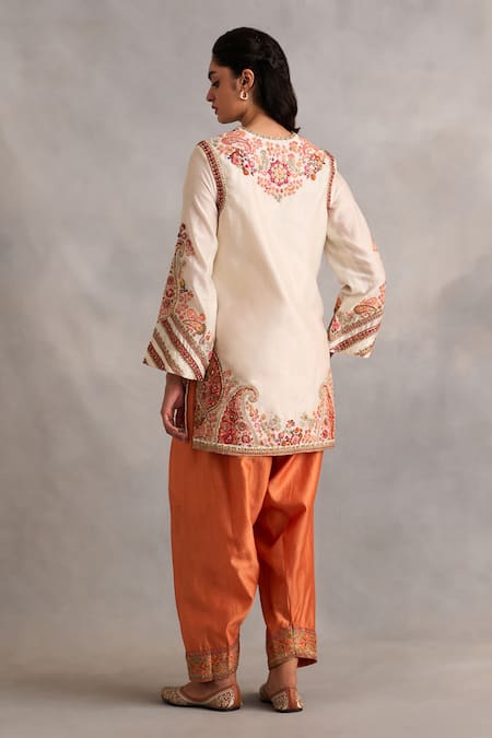 Petticoat Lane By Divya Paisley Floral Embroidered Kurta Set 
