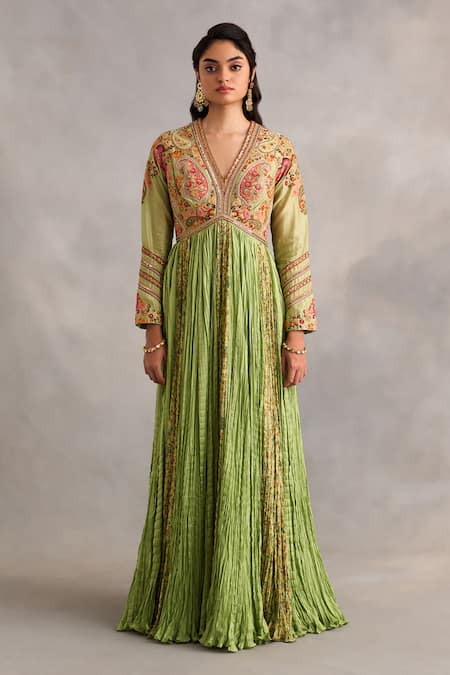 Petticoat Lane By Divya Paisley Embroidered Anarkali With Dupatta 