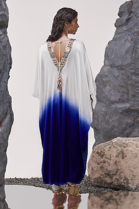 Tisha Saksena Nagari Embellished Ombre Kaftan 