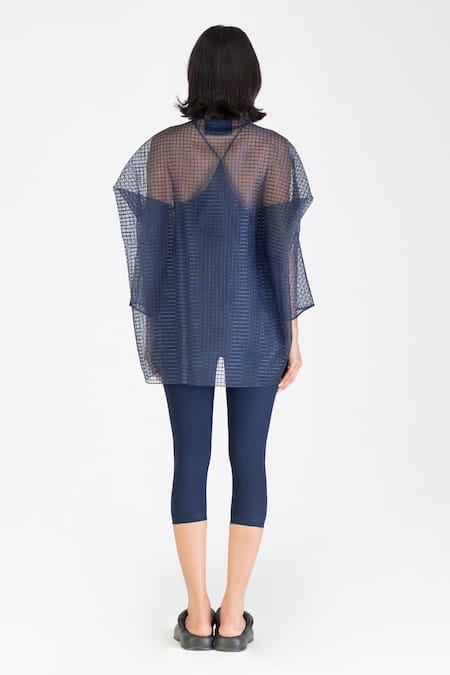 Amit Aggarwal Checkered Cord Embroidered Top 
