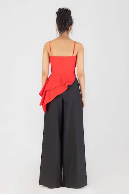 Amit Aggarwal Metallic Stitchline Thread Embroidered Top 