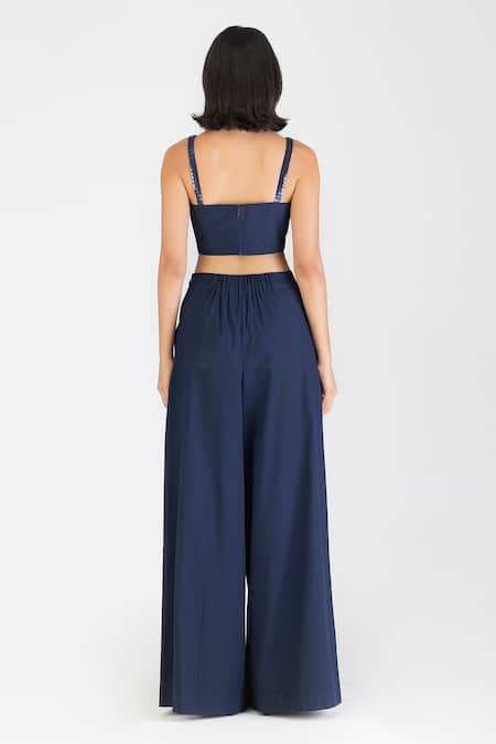 Amit Aggarwal Checkered Woven Bustier 