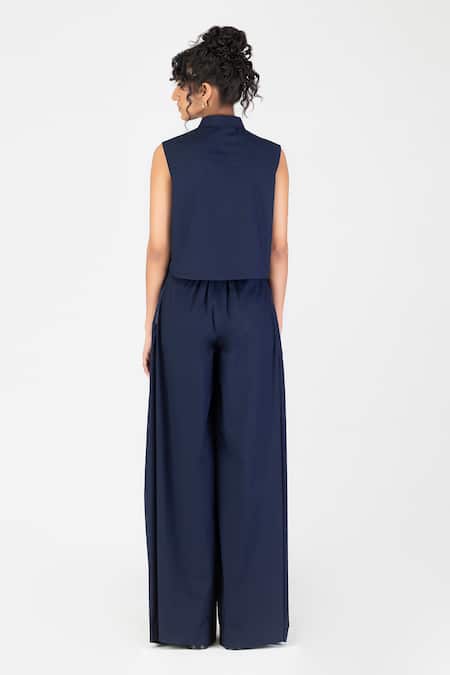 Amit Aggarwal Cord Embroidered Cropped Shirt 