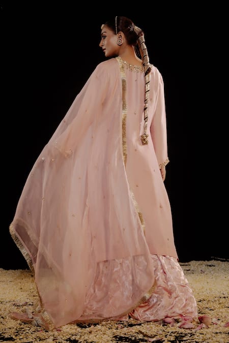 Gul By Aishwarya Bloom Crest Embroidered Kurta Gharara Set 