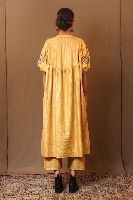 Mati Zardozi Sleeve Embroidered Kurta 