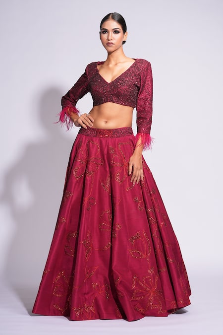 Shruti S Tone On Tone Embroidered Lehenga Set 