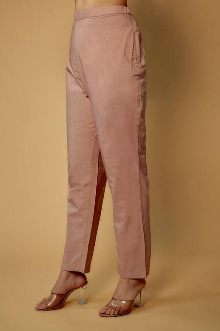 Buy FATIZ Pink Georgette, Cotton, Silk Sequins, Beads Embroidered A-line Kurta Pant Set Online at Aza Fashions Buy_FATIZ_Pink Georgette, Cotton, Silk Sequins, Beads Embroidered A-line Kurta Pant Set _Online_at_Aza_Fashions