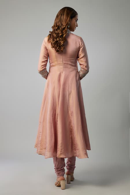 FATIZ Embroidered Anarkali Churidar Set 