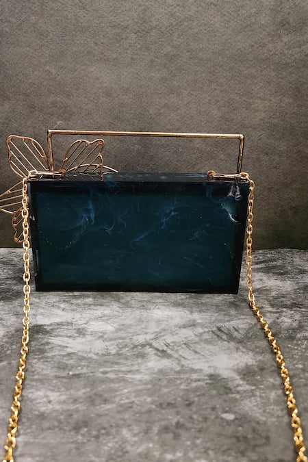 Adwita Bags & Jewels Floral Saga Bloom Handle Clutch 