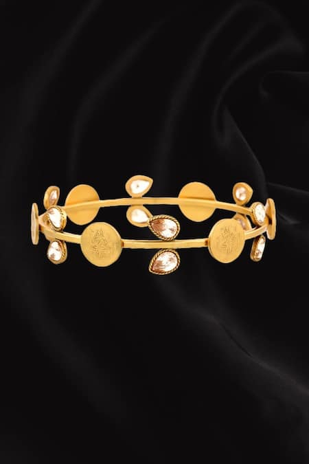 Suhani Pittie Coin & Crystal Embellished Bangle 
