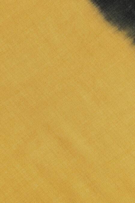 Shingora_Yellow Dobby Ombre Pattern Shawl _at_Aza_Fashions