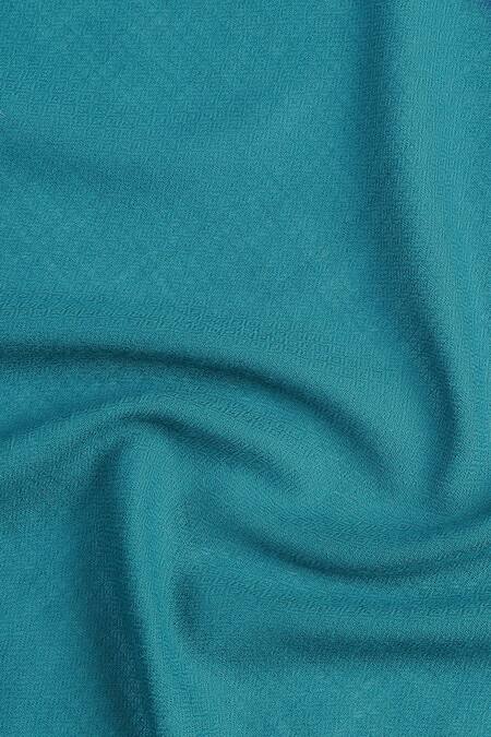 Shop_Shingora_Green Dobby Gradient Pattern Detail Shawl _Online_at_Aza_Fashions