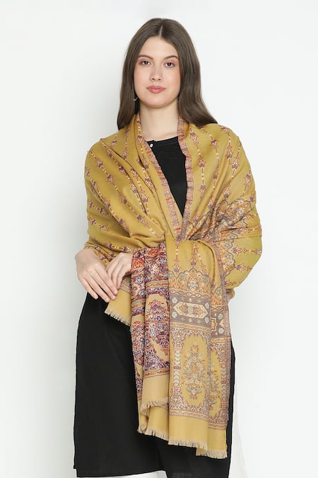 Shingora Jacquard Floral Pattern Shawl 
