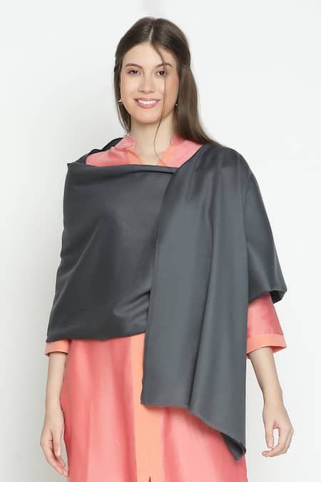 Shingora Fringed Edge Plain Shawl 