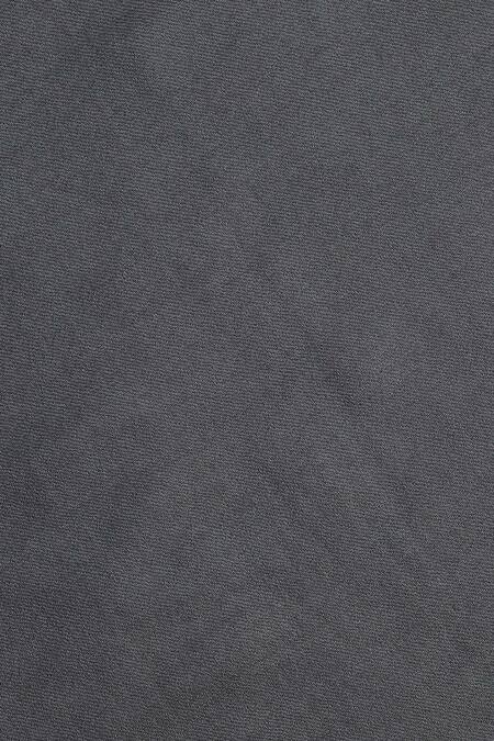 Shingora_Grey Fringed Edge Plain Shawl _at_Aza_Fashions