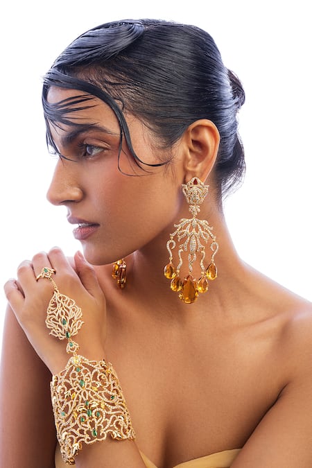 Opalina Soulful Jewellery Celestial Love Embellished Earrings 