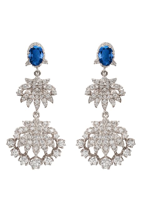 Opalina Soulful Jewellery For Eternity Crystal Studded Earrings 