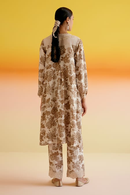 Amisha Kothari Kadambari Flora Print Kurta With Pant 