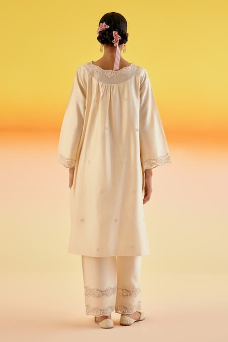 Amisha Kothari Nandani Dori Embroidered Tunic With Pant 