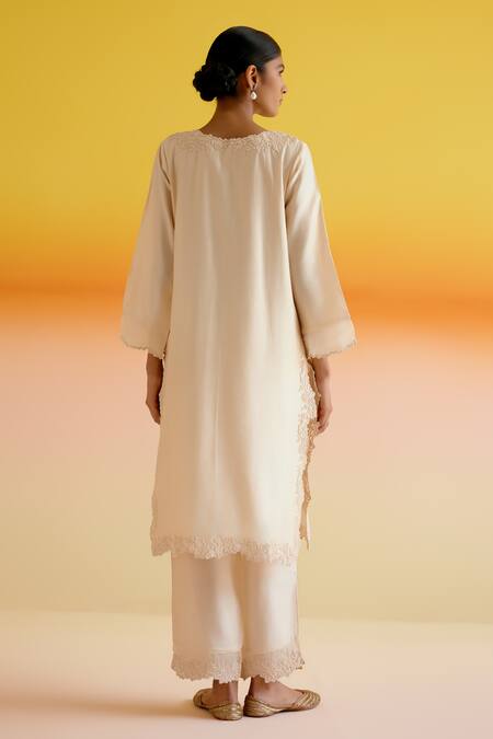 Amisha Kothari Ananya Floral Embroidered Kurta Pant Set 