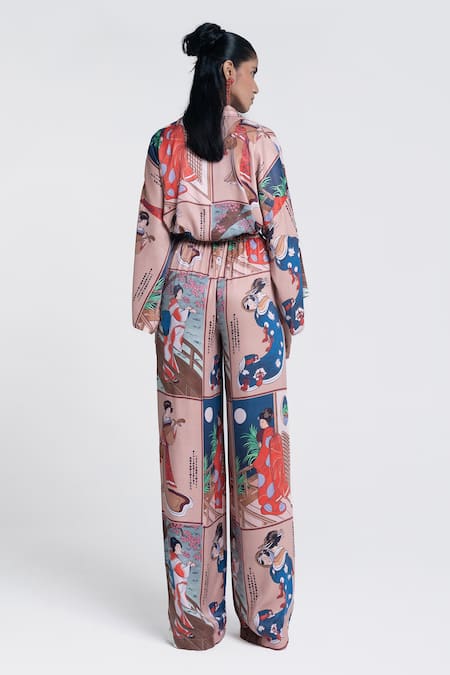 Pocketful Of Cherrie Miko Muse Print Shirt 