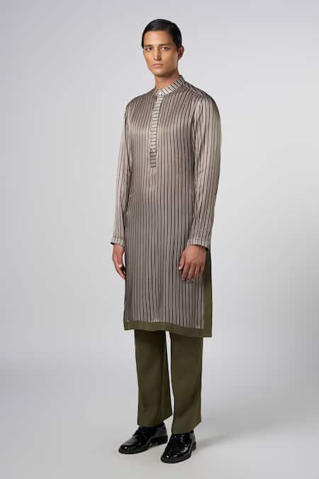 Line out line Stripe Print Kurta 