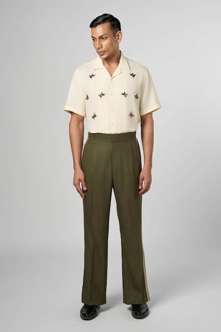 Line out line Contrast Side Panel Trouser 