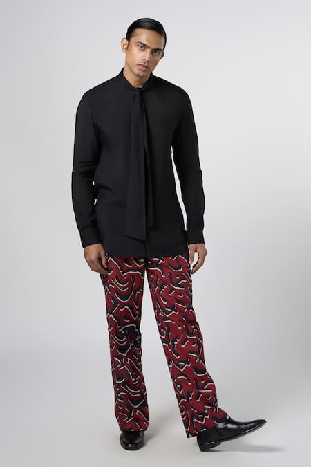 Line out line Stucco Print Pajama Pant 