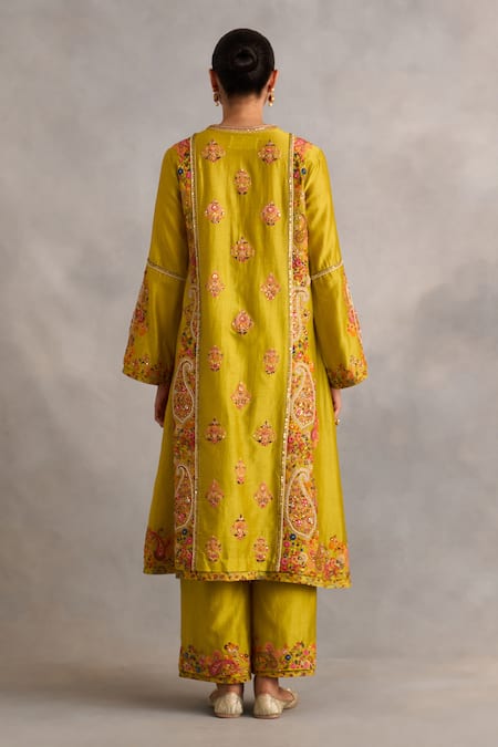 Petticoat Lane By Divya Embroidered A-Line Kurta Pant Set 