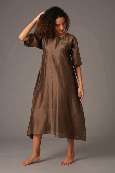 KHAT Chanderi Silk Dress 