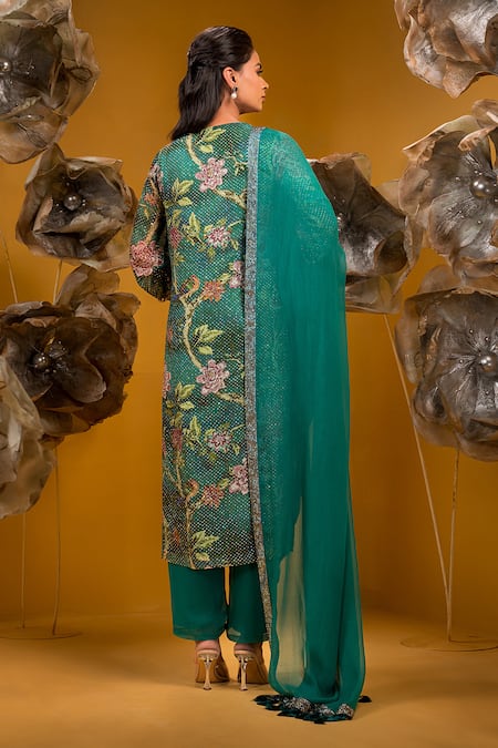 Sonia Baderia Swarovski Embellished Kurta Set 