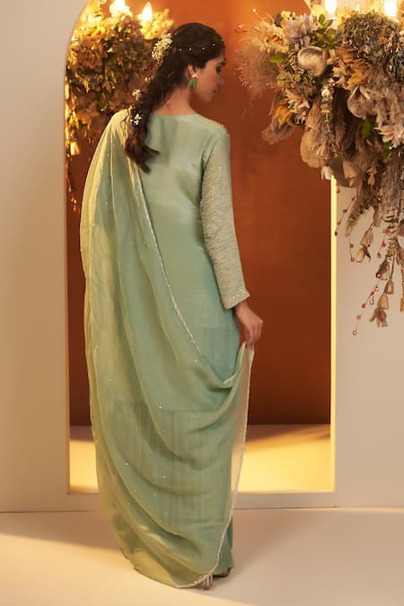 Baidehi Cutdana Embroidered Kurta Sharara Set 