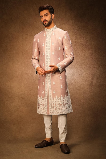 Char Chaand Dori Embroidered Sherwani Set 