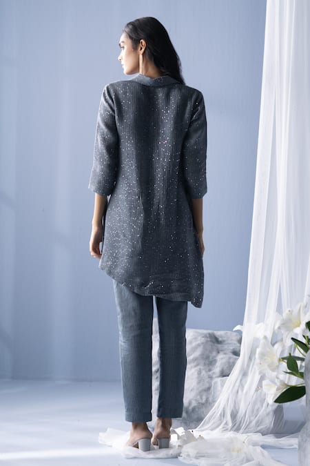 Oja Gota Embroidered Shirt & Pant Set 