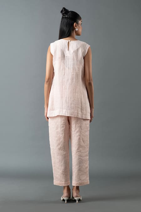 Oja Threadwork Embroidered Top & Pant Set 