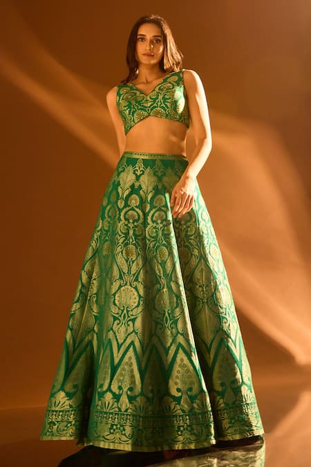 Samyukta Singhania Brocade Banarasi Lehenga Set 