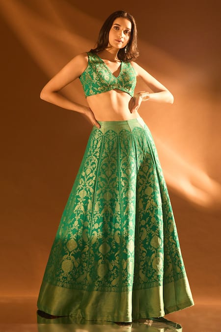 Samyukta Singhania Brocade Banarasi Lehenga Set 